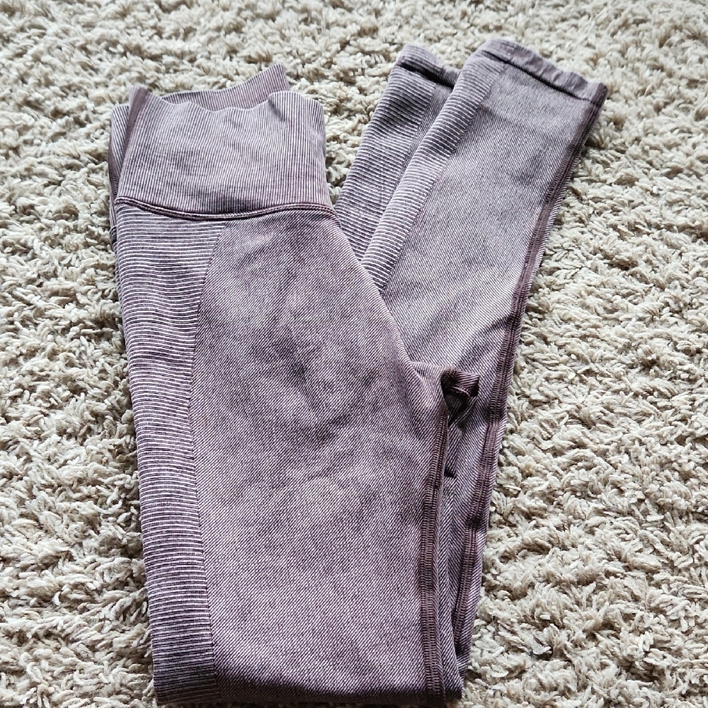Offline By Arie Brown Ribbed Leggings Size XS